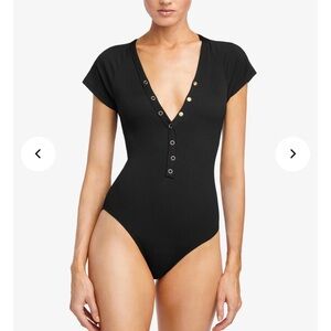 Robin Piccone one-piece Swimsuit in BLACK sz 6 NWOT